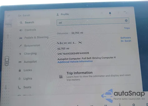 2024 Tesla Model X Long Range from USA, damaged, VIN 7SAXCDE54RF440628